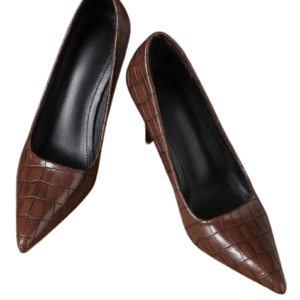 Brown Cover Heel Shoes