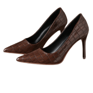 Brown Cover Heel Shoes