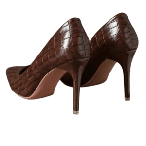 Brown Cover Heel Shoes