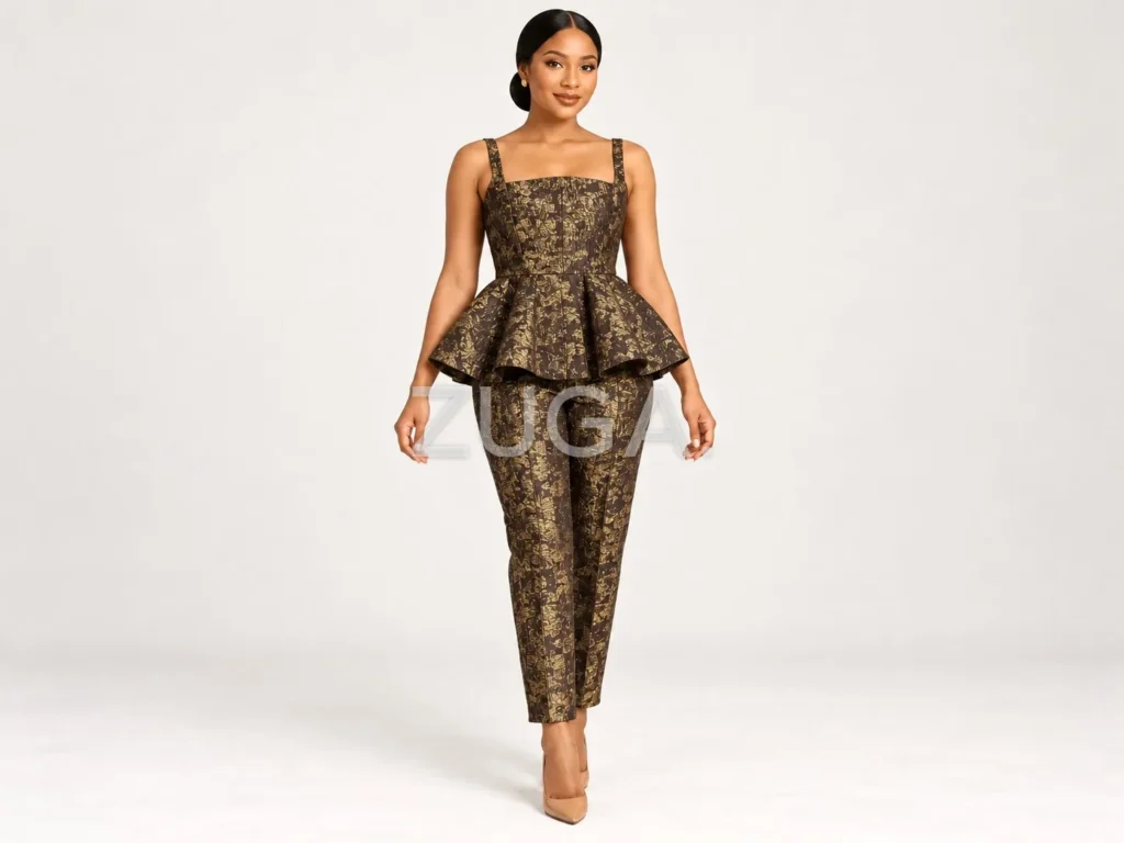 Savoir gold jacquard set